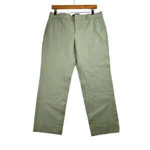 Banana Republic Avery Cropped Pants size 8 Green